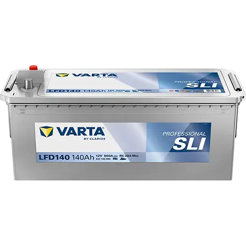 Акумулятор 12В 140Агод./800А (EN) PROFESSIONALl STARTER SLI (L+ стандартні клеми) 513x189x223 B00 - без монтажного фланця (пусковий) VARTA 932140080K312 (фото 1)