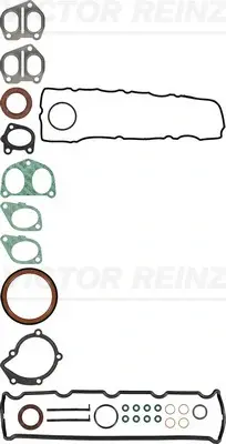 Комплект прокладок двигуна PEUGEOT/CITROEN/FIAT/TOYOTA Partner,Berlingo,Xsara,206,306,Corolla 1,9D VICTOR REINZ 013435601 (фото 1)