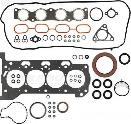 Комплект прокладок двигуна TOYOTA 1ZR-FE, 2ZR-FE, 3ZR-FE 07-12 VICTOR REINZ 015402501 (фото 1)