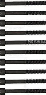 Комплект болтів з шестигранною головкою з чорного металу VICTOR REINZ 14-32184-01 (фото 1)