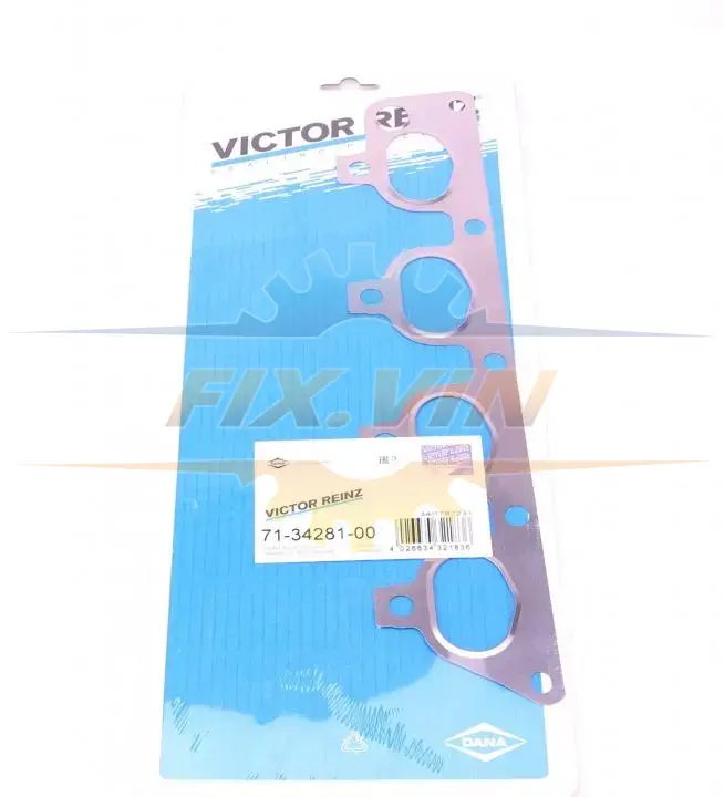 Прокладка випускного колектора OPEL Astra,Combo,Vectra 1,4-1,6 98- VICTOR REINZ 713428100 (фото 1)