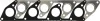 Прокладка колектора впускного/випускного Mitsubishi Pajero/Hyundai Terracan 2.5TD 82- VICTOR REINZ 715373200 (фото 1)