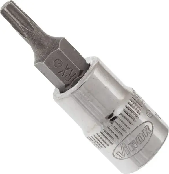 Головка 1/4" зі вставкою T15 VIGOR V2443N (фото 1)