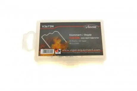 Скоби W-профіль (0,6 мм) VIGOR V3673N