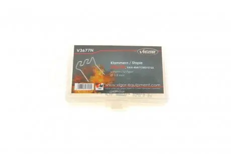 Скоби U-профіль (0,8 мм) VIGOR V3677N
