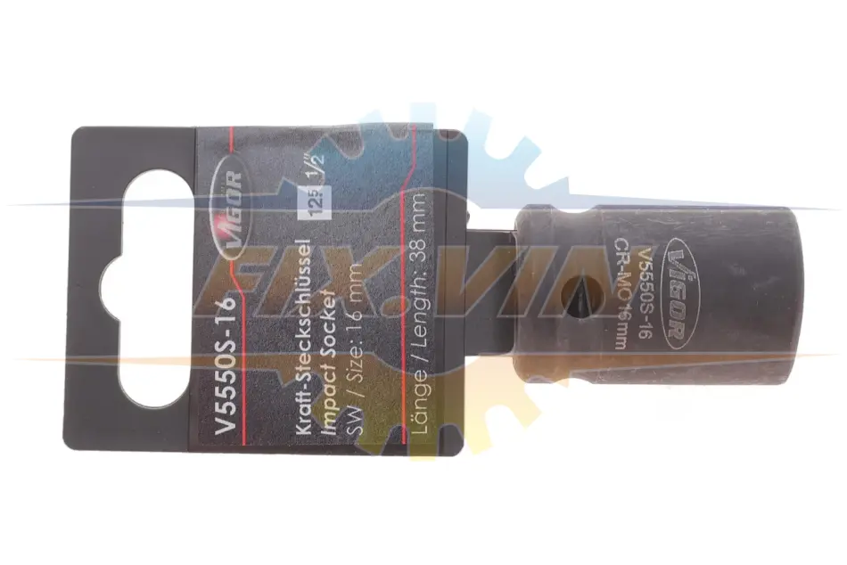 Головка торцева ударна 1/2" 16 мм VIGOR V5550S-16 (фото 1)