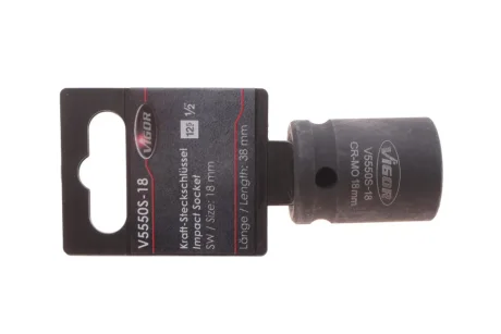 Головка ударна HEX (1/2", 18 мм) S VIGOR V5550S-18