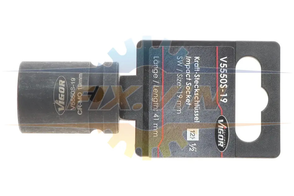 Головка торцева ударна 1/2" 19 мм VIGOR V5550S-19 (фото 1)