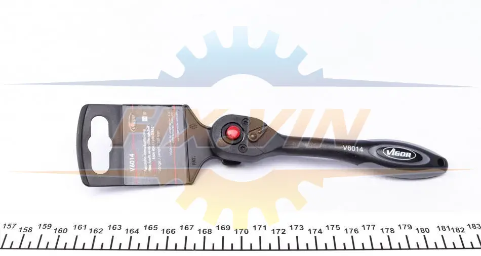 Тріскачка 1/4" 72 зубця 150 мм VIGOR V6014 (фото 1)