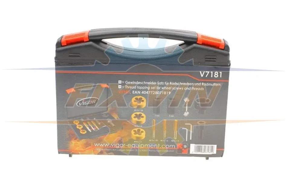 Набір інструмента для відновлення різьби VIGOR V7181 (фото 1)