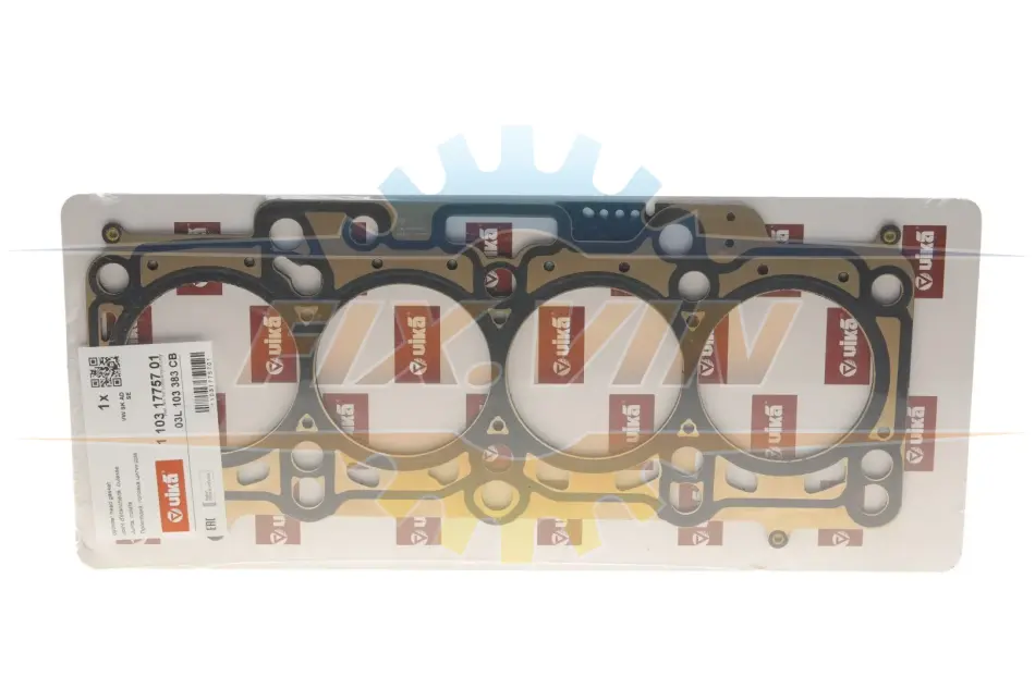 Прокладка головки (металл) Skoda Fabia (11-),Octavia (09-13)/VW Caddy (11-),Golf (10-14),Jetta (11-),Passat (11-),Polo (10-) VIKA Vika 11031775701 (фото 1)
