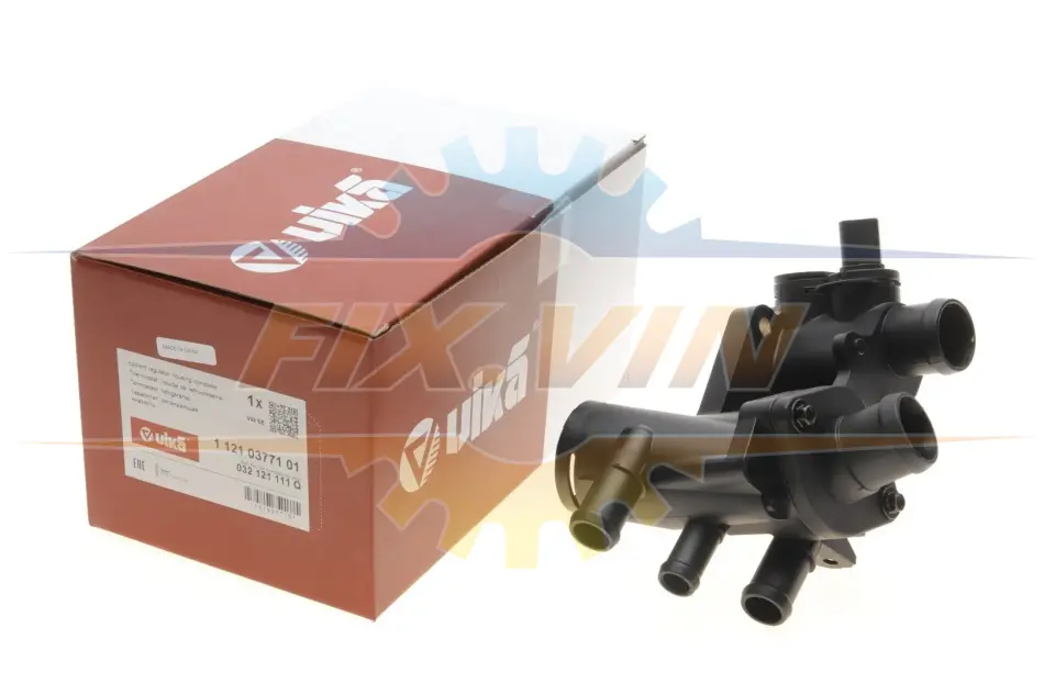Термостат с корпусом VW Caddy (96-03),Polo (95-02)/Seat Ibiza (99-02) VIKA Vika 11210377101 (фото 1)