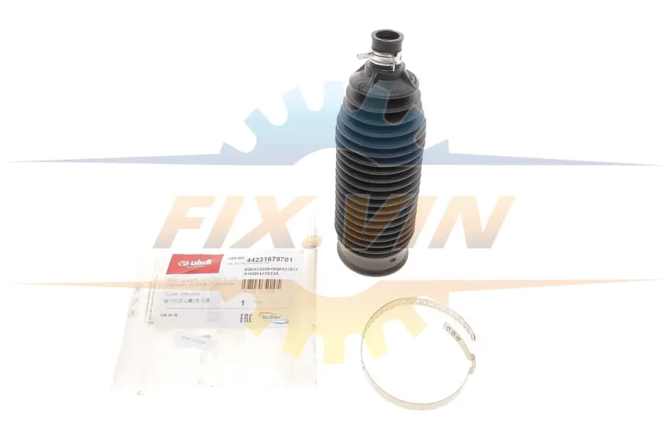 Пильник рейки рульової Skoda Fabia I/Roomster 99- (+ хомут) Vika 44231679701 (фото 1)