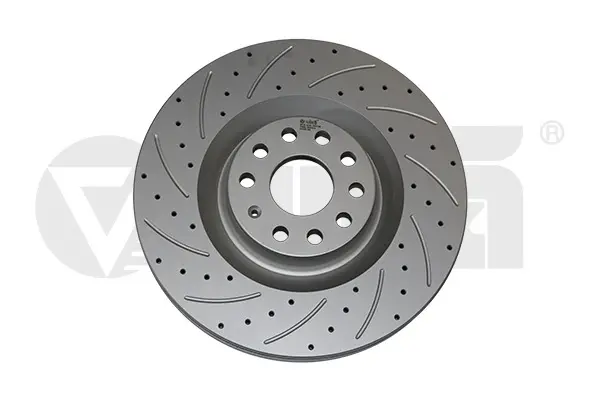 Диск гальмівний передній Skoda Superb (08-13)/VW Golf (06-13), Passat (06-11) перфорований (Geomet) VIKA Vika 66151717001 (фото 1)