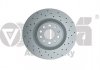 Диск тормозной передний перфорированный (Geomet) Skoda Superb (08-13)/VW Golf (06-13),Passat (06-11) Vika 66151717001 (фото 1)