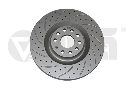 Диск гальмівний передній Skoda Superb (08-13)/VW Golf (06-13), Passat (06-11) перфорований (Geomet) VIKA Vika 66151717001
