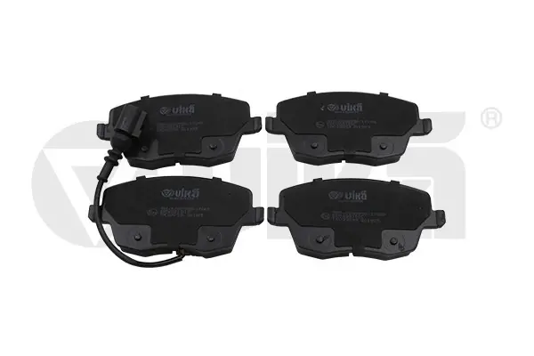 Колодки гальмівні передні з датчиком зносу Skoda Fabia (00-10)/VW Polo (02-10)/Seat Ibiza (02-05) VIKA Vika 66980009301 (фото 1)