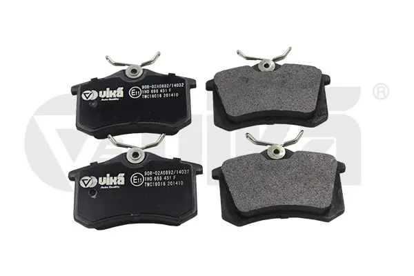 Гальмівні колодки задні дискові VW Polo, Passat, Jetta, Golf / Audi A4/ Peugeot / Renault / Citroen VIKA Vika 66981100801 (фото 1)