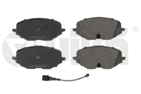 Колодки гальмівні передні з датчиком Audi A3/Seat Leon/Skoda Octavia/VW Golf VIII, Caddy (19-) Vika 66981704001