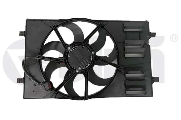 Вентилятор радіатора 400W з дифузором Skoda Superb (15-)/VW Golf (13-17), Passat (15-)/Audi A3 (13-16)/Seat Leon (13-17) VIKA Vika 99591784601 (фото 1)