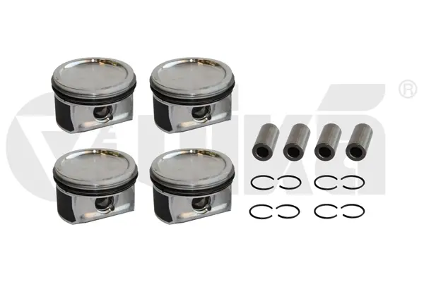 Комплект поршней с кольцами (комплект на двс) 1,6L mot.CFNA,CLRA,CLSA VW Jetta (11-),Polo (10-) vika Vika K11778901 (фото 1)