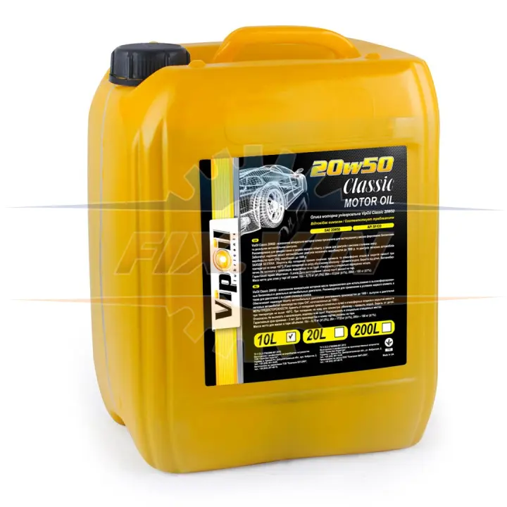 VipOil Classic 20W-50 СF/CD 10L VIPOIL 0252403 (фото 1)