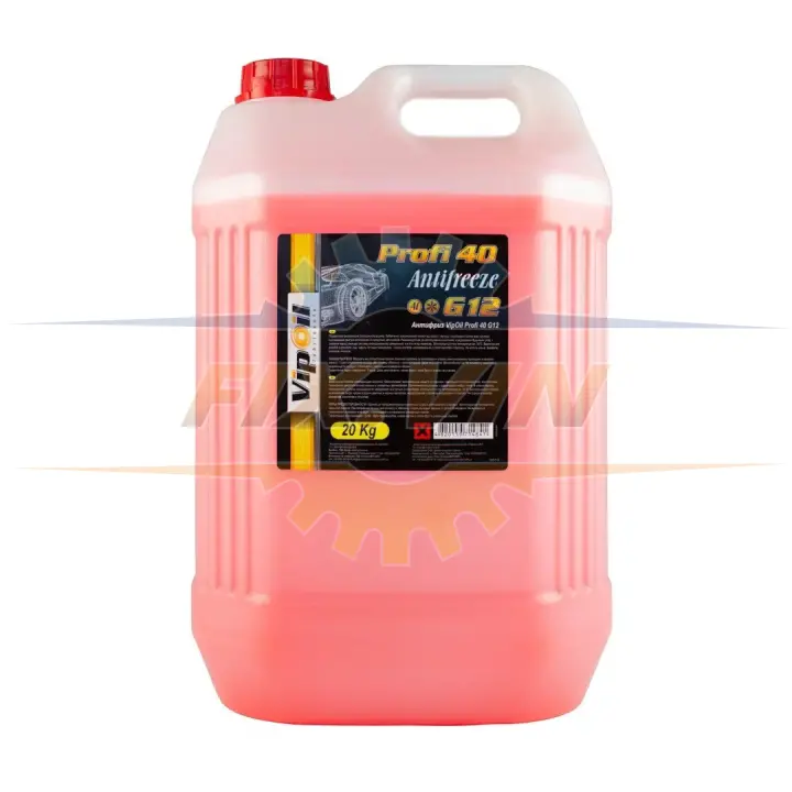 Антифриз VipOil G12 Profi 40 (червоний), 20кг VIPOIL 701255 (фото 1)