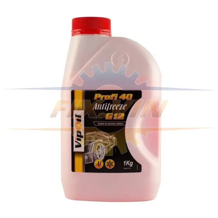 Антифриз VipOil G12 Profi 40 (червоний), 1кг х8 VIPOIL 701402 (фото 1)