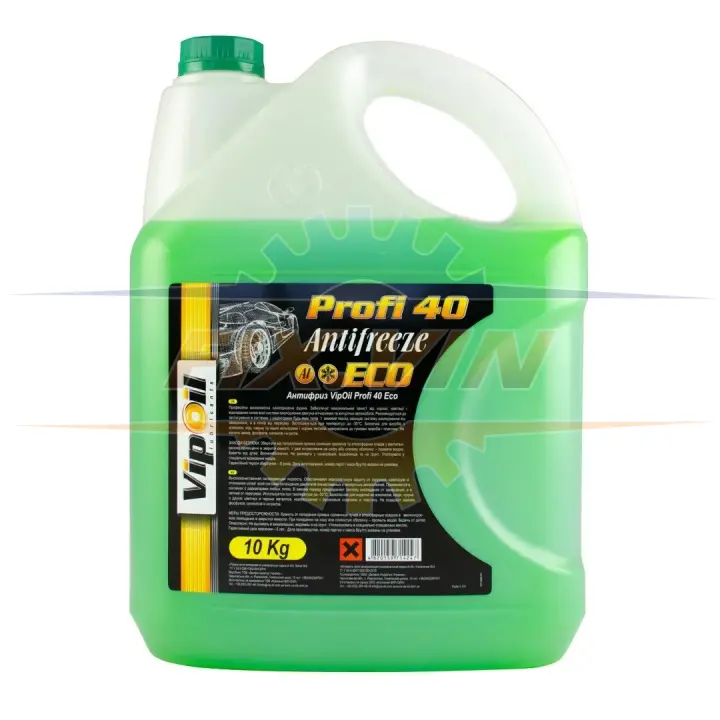 Антифриз VipOil ECO Profi 40 (зелений), 10кг х2 VIPOIL 701408 (фото 1)