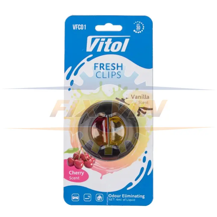 Освіжувач повітря Vitol Fresh Clips Cherry +Vanilla VITOL VFC01 (фото 1)