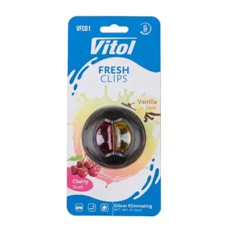 Освіжувач повітря Vitol Fresh Clips Cherry +Vanilla VITOL VFC01