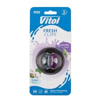 Освіжувач повітря Vitol Fresh Clips Linen +Lavender VITOL VFC02