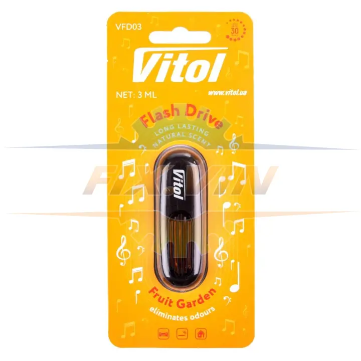 Освіжувач повітря Vitol Flash Drive Fruit Garden VITOL VFD03 (фото 1)