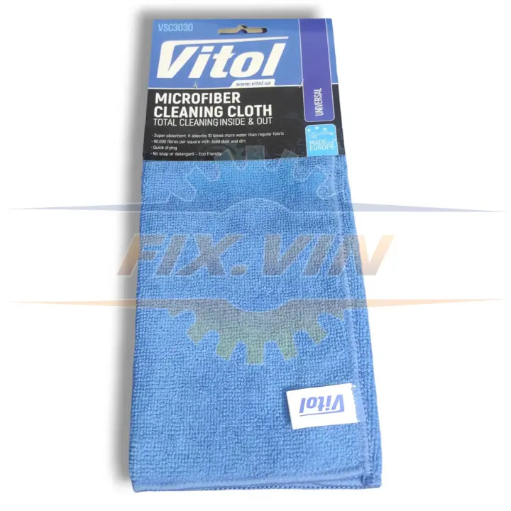 Серветка мікрофібра синя VSC3030 VITOL VSC 3030 (фото 1)