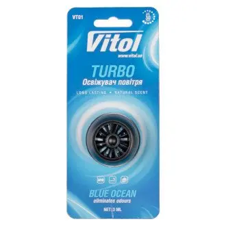 Освіжувач повітря Vitol Turbo Blue Ocean VITOL VT01