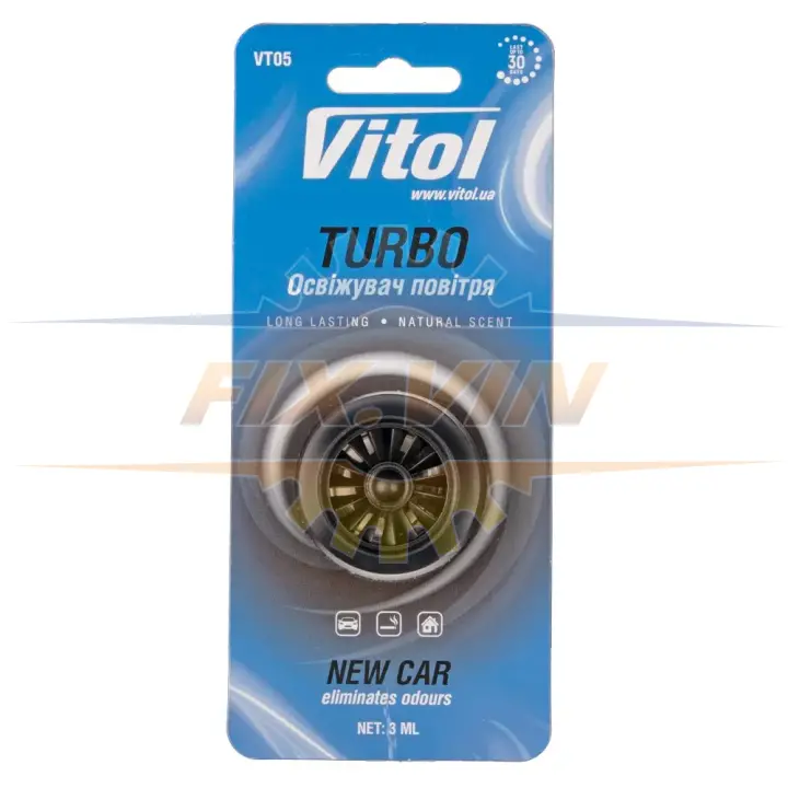 Освіжувач повітря Vitol Turbo New car VITOL VT05 (фото 1)