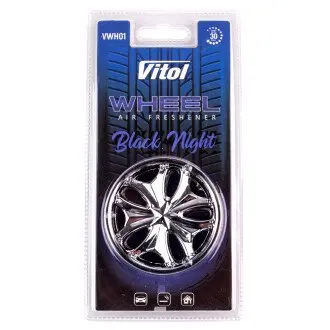 Освіжувач повітря Vitol Wheel Black Night VITOL VWH01