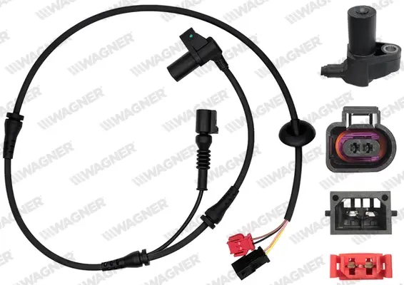 Датчик ABS передній Passat 01-05/Audi A4 quattro 95-01/A6 quattro 99-05 WAGNER ABS00304 (фото 1)