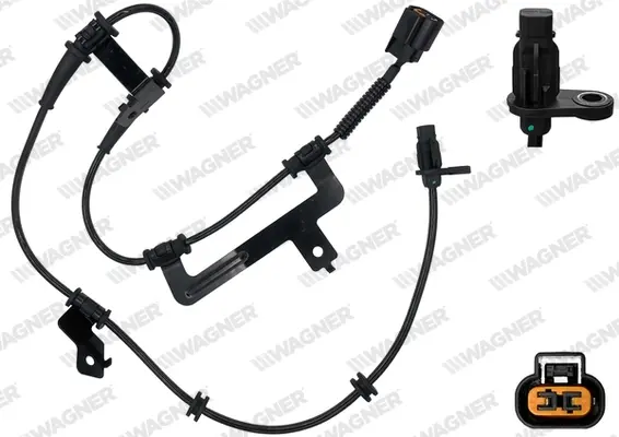 Датчик ABS перед. HYUNDAI i20 08-15 Л. WAGNER ABS00439 (фото 1)