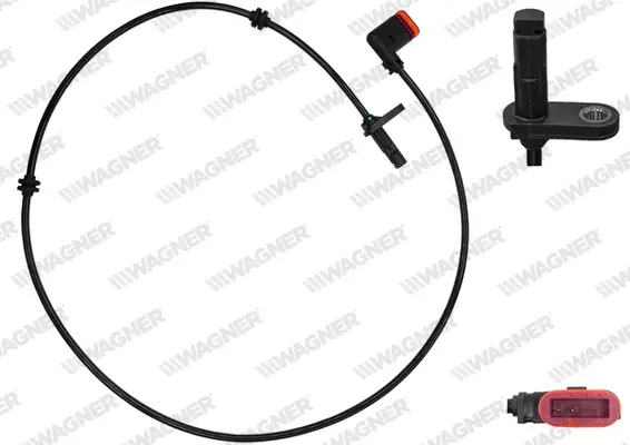 DB Датчик ABS задн. E-CLASS T-Model (S212) 09-, E-CLASS Купе (C207) 09-, E-CLASS Кабріолет (A207) 10- WAGNER ABS01102 (фото 1)