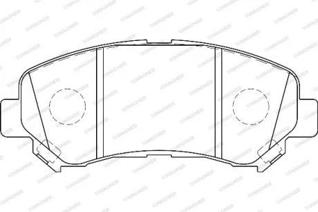 Гальмівні колодки дискові WAGNER WBP24632A