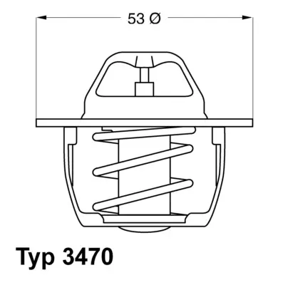 Термостат Mitsubishi Opel Renault Volvo - знято з виробництва WAHLER 347089D50 (фото 1)