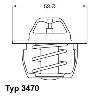 Термостат Mitsubishi Opel Renault Volvo WAHLER 347089D50 (фото 1)