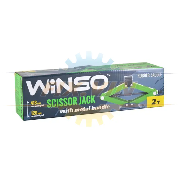Домкрат ромбовий, 2т.,гумова подушка WINSO 122100 (фото 1)