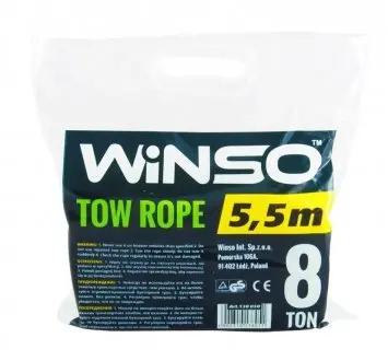 Трос стрічковий, з металевими гачками 8т,5м. WINSO 138050