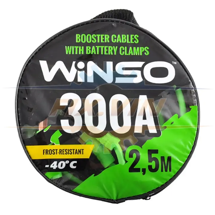 Провода-прикурювачі 300А, 2,5м, кругла сумка WINSO 138310 (фото 1)