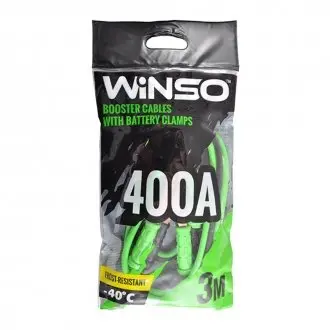 Провода-прикурювачі 400А, 3м, поліетиленовий пакет WINSO 138420
