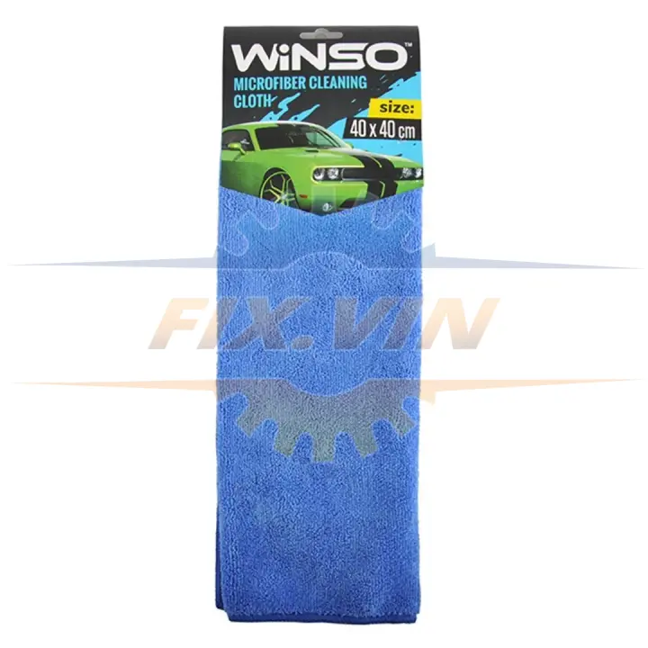 Ганчірка з мікрофібри 40х40см (синя) WINSO 150300 (фото 1)