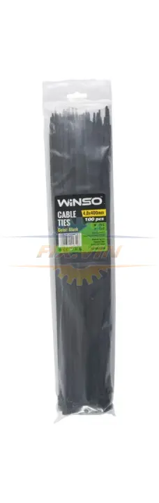 Хомути пластикові чорні 4,8x400 (100шт.) WINSO 248400 (фото 1)