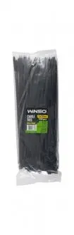 Хомути пластикові чорні 7,6x350 (100шт.) WINSO 276350
